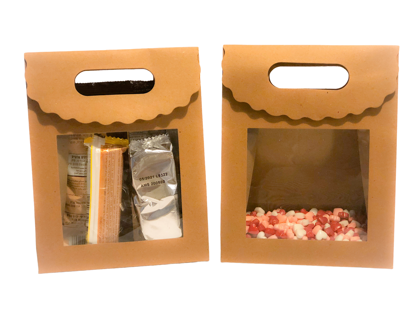 שקית עם חלון וסגירה (10 יחידות)