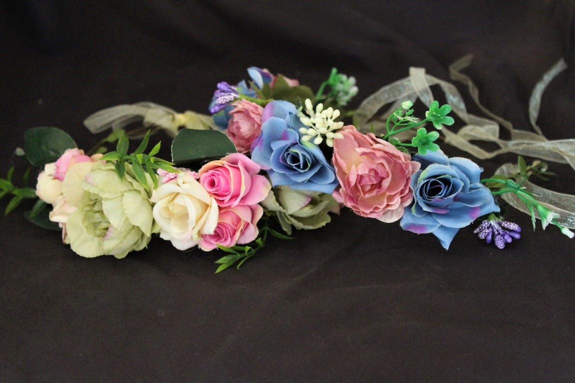 זר פסטל לראש