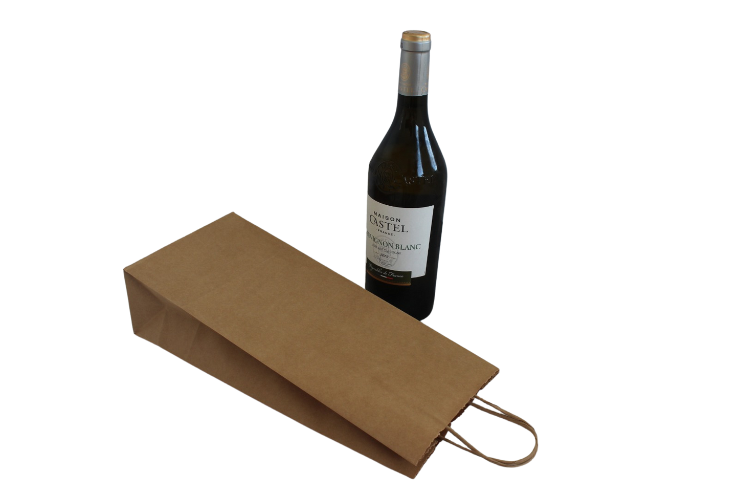 שקית נייר לבקבוק יין (25 יחידות)