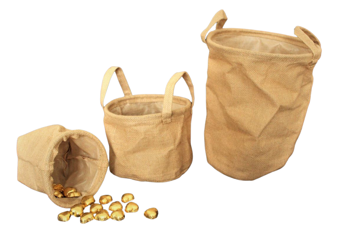 שקי יוטה עם ידיות