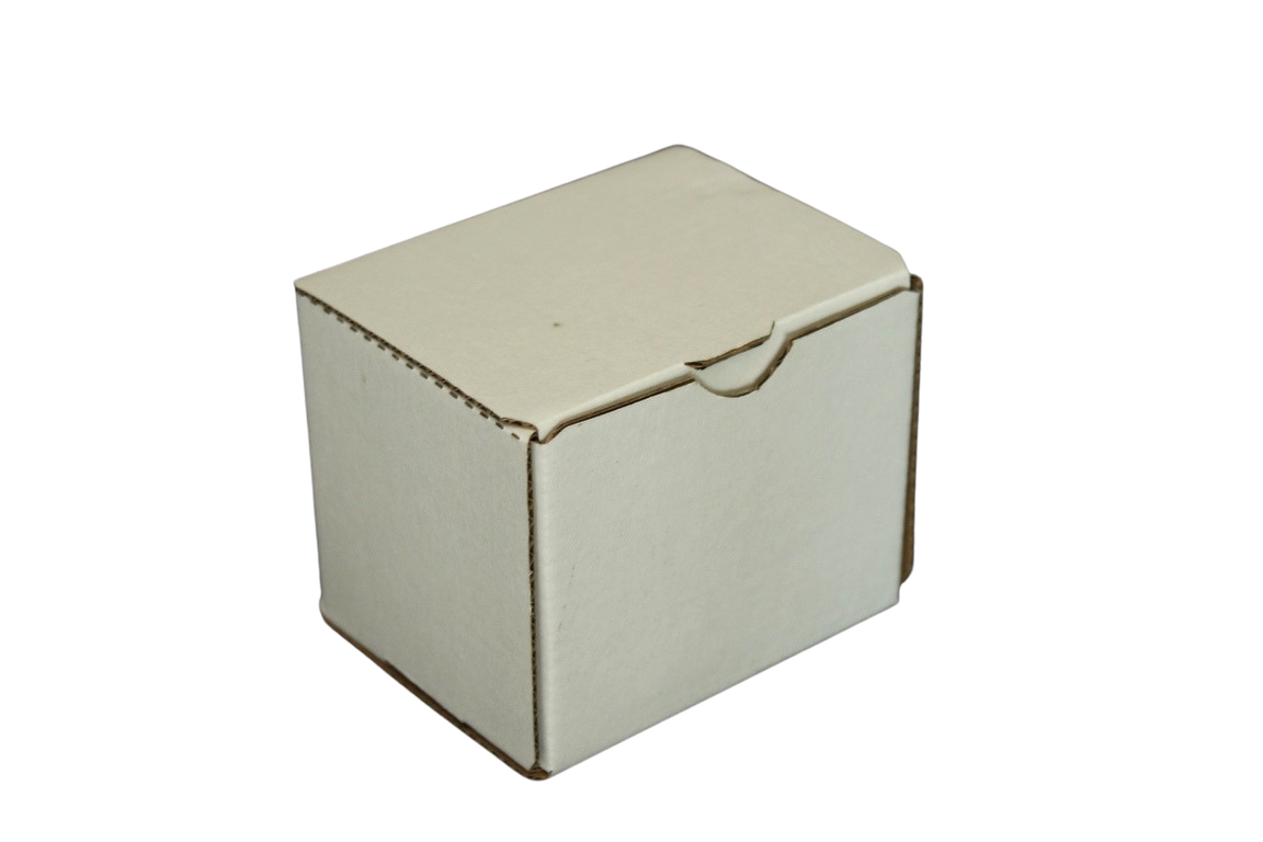 קופסה מיני לבנה קרטון קשיח